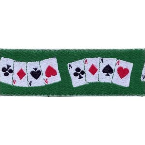 Jacquart Ribbon - Playing Cards - Width 3 cm